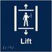 Ascensor - Semn tactil si Braille